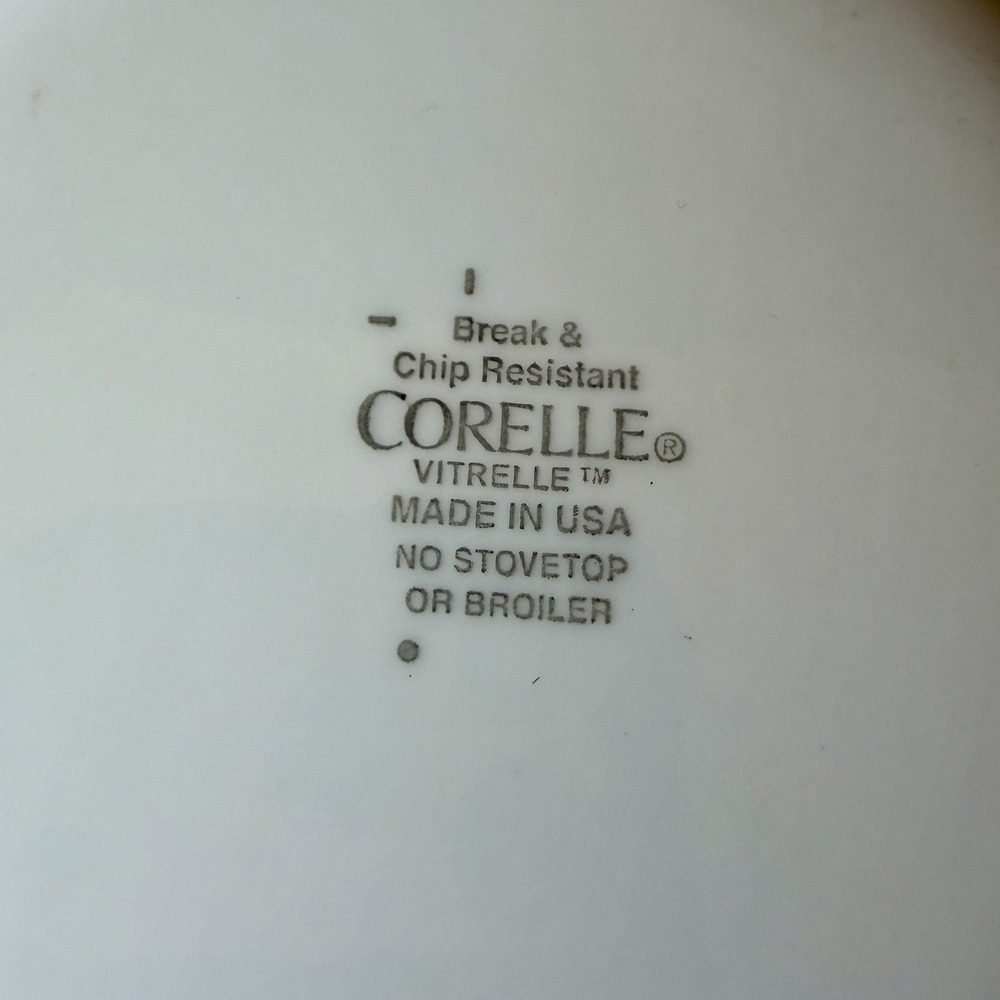 Vintage CORELLE Country Cottage 28 Oz Super Soup Cereal Bowls Set Of 2 - Picture 4 of 4